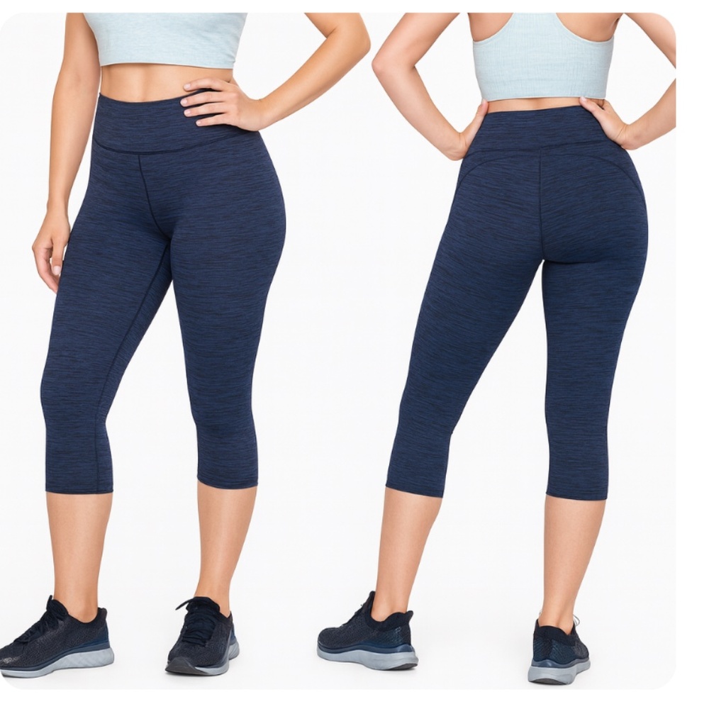 OUTDOOR VOICES TechSweat Cropped Leggings Gray Space Dye 23” XS